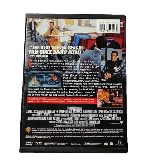 Fire Down Below DVD 1997 Movie Steven Seagal  R Crime Action - Picture 2 of 3